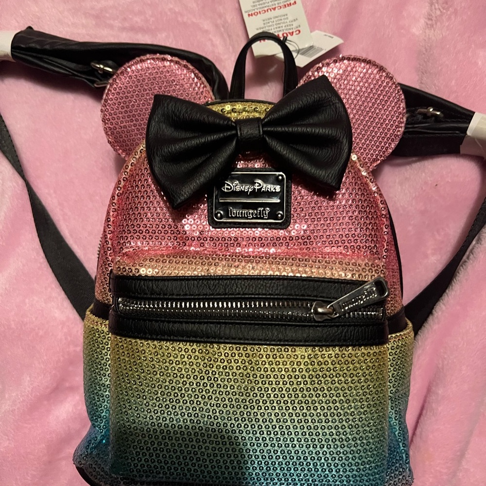 Rainbow sequin Loungefly brand new